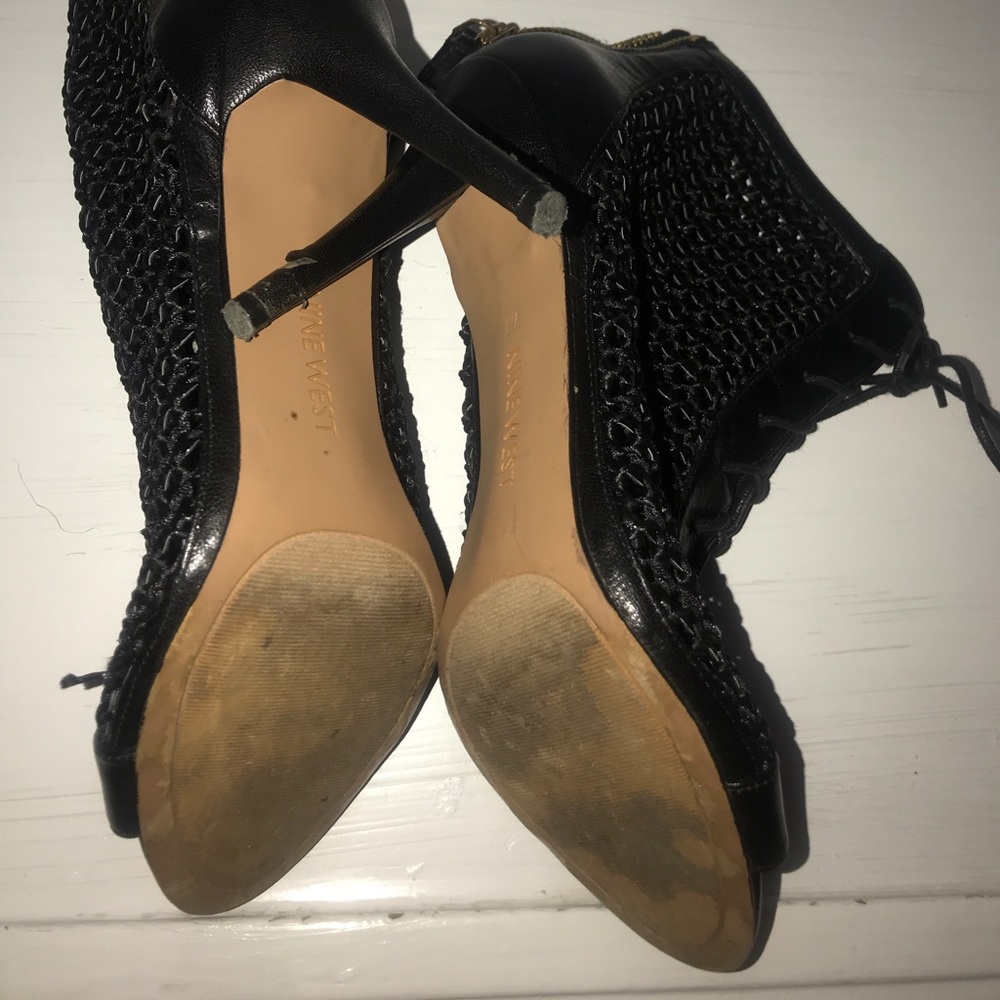 Black Nine West Booties - Picture 3 of 5